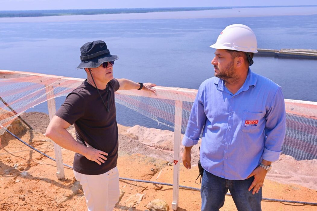 Prefeito David Almeida acompanha avanço das obras do Parque Encontro das Águas Rosa Almeida