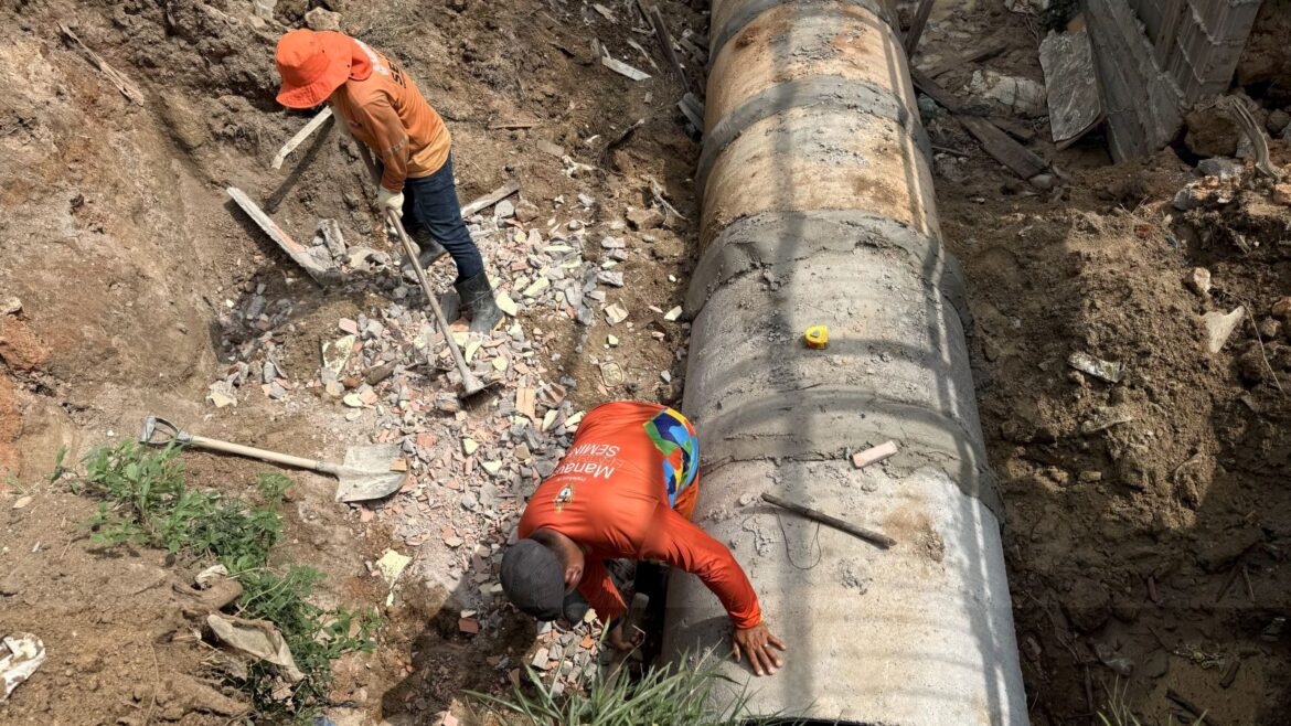 Nova galeria subterrânea é implantada no bairro Monte das Oliveiras
