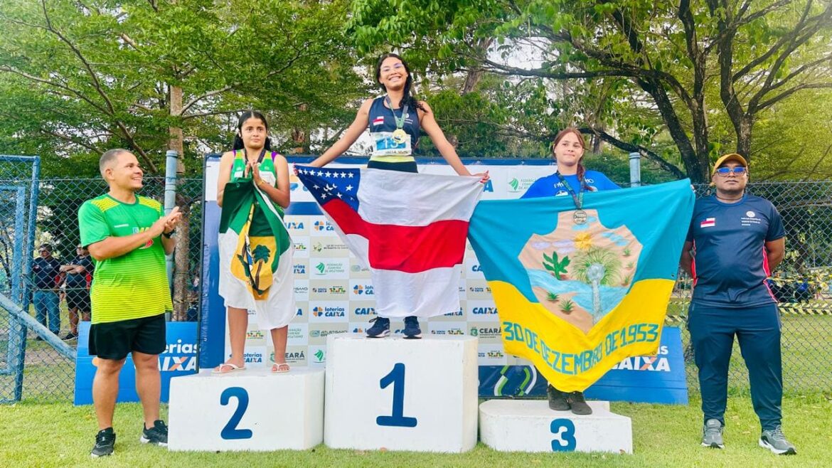 Atleta do Amazonas conquista dois ouros no Troféu Norte-Nordeste de Atletismo Sub-16