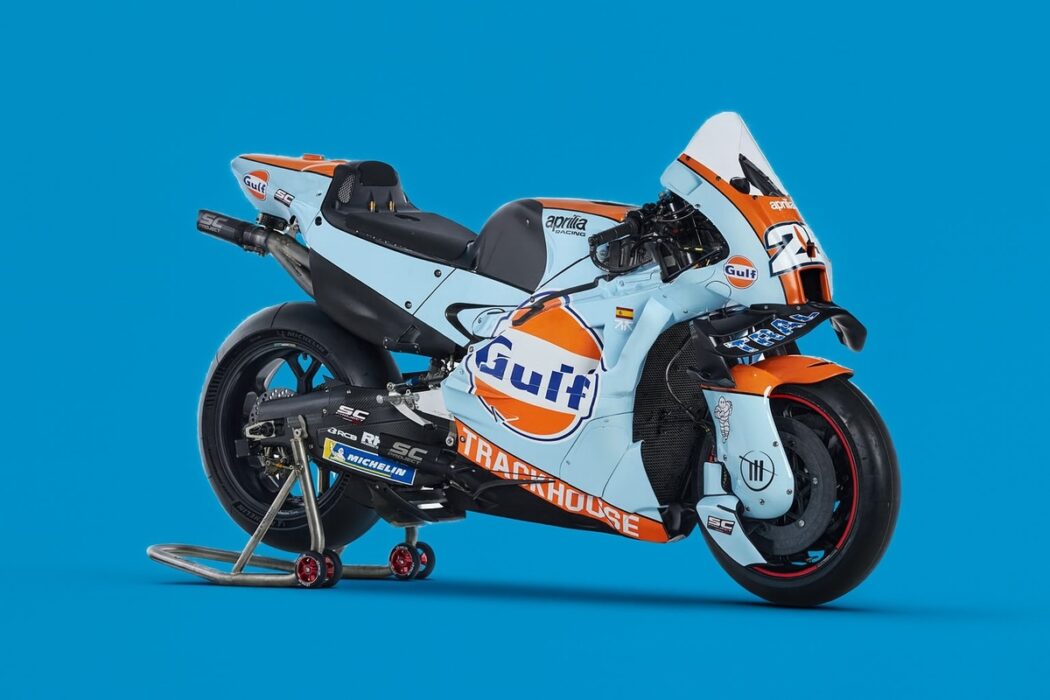 Fãs definem pintura da Trackhouse MotoGP Team em parceria com a Gulf Oil