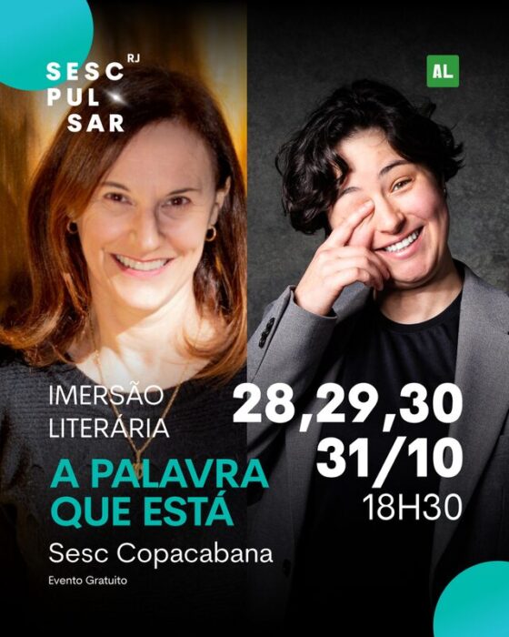 Estão abertas inscrições para imersão literária no Sesc Copacabana