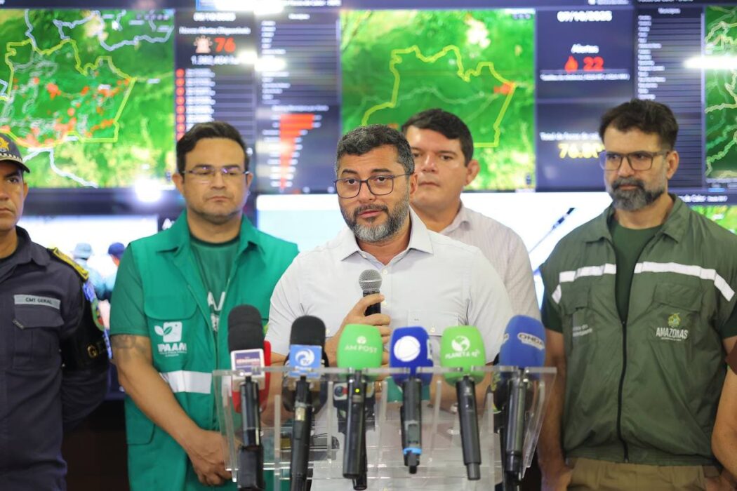 Governador Wilson Lima destaca avanços no combate às queimadas com redução de desmatamento e focos de calor