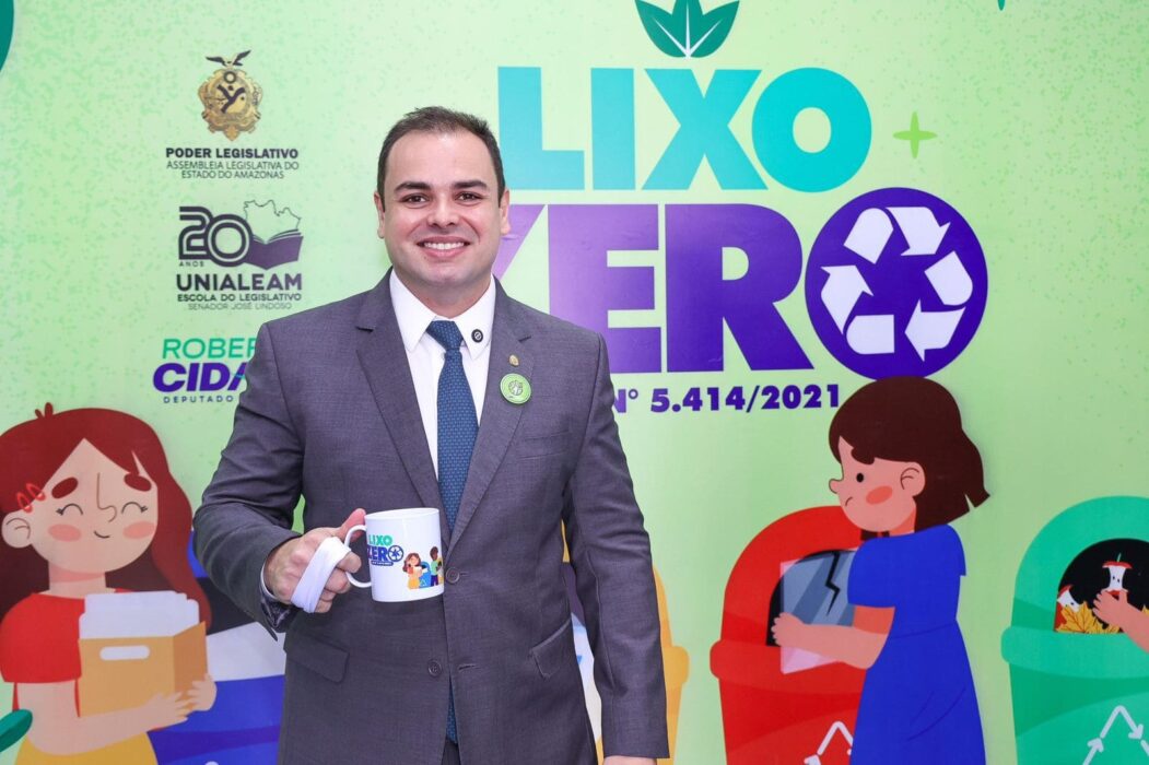 Presidente Roberto Cidade fortalece políticas de sustentabilidade na Aleam com o ‘Programa Lixo Zero’