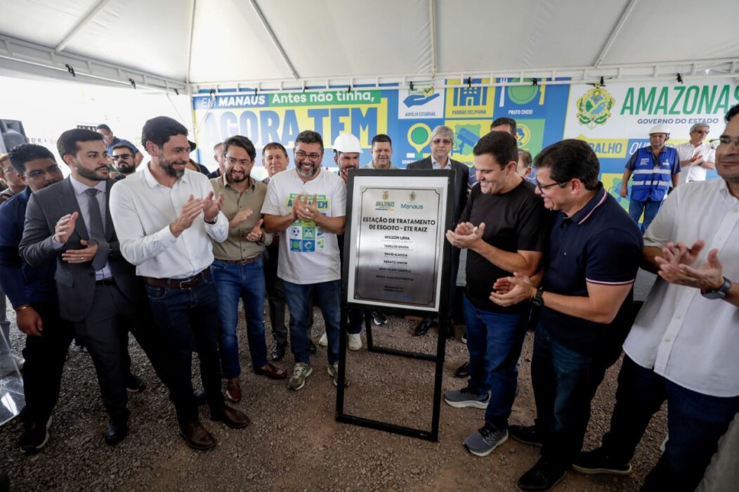 Governador Wilson Lima entrega primeira etapa da rede de esgoto do Prosamin+ em Manaus