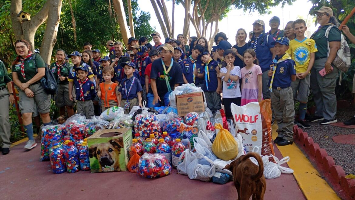 Prefeitura aproveita ponto facultativo para intensificar ações de educação ambiental e recebe escoteiros na sede da Semulsp