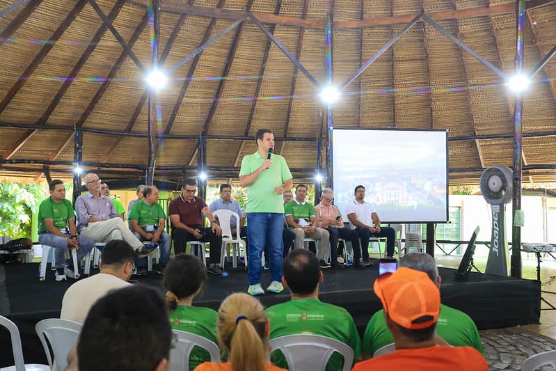 Vice-Prefeito Renato Junior apresenta o Plano de Ação Climática de Manaus para consulta pública em evento alusivo ao Sauim-de-coleira