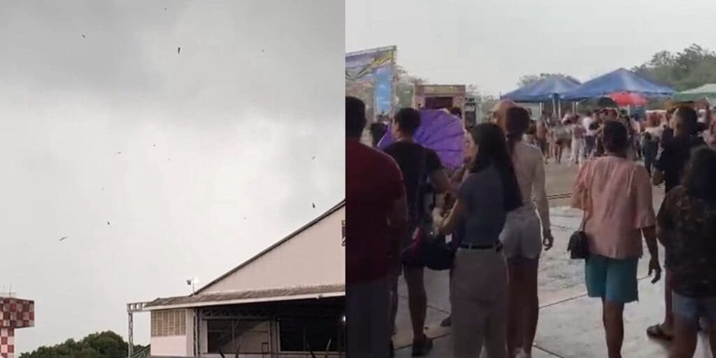 Ventania causa destelhamento na Base Aérea de Manaus