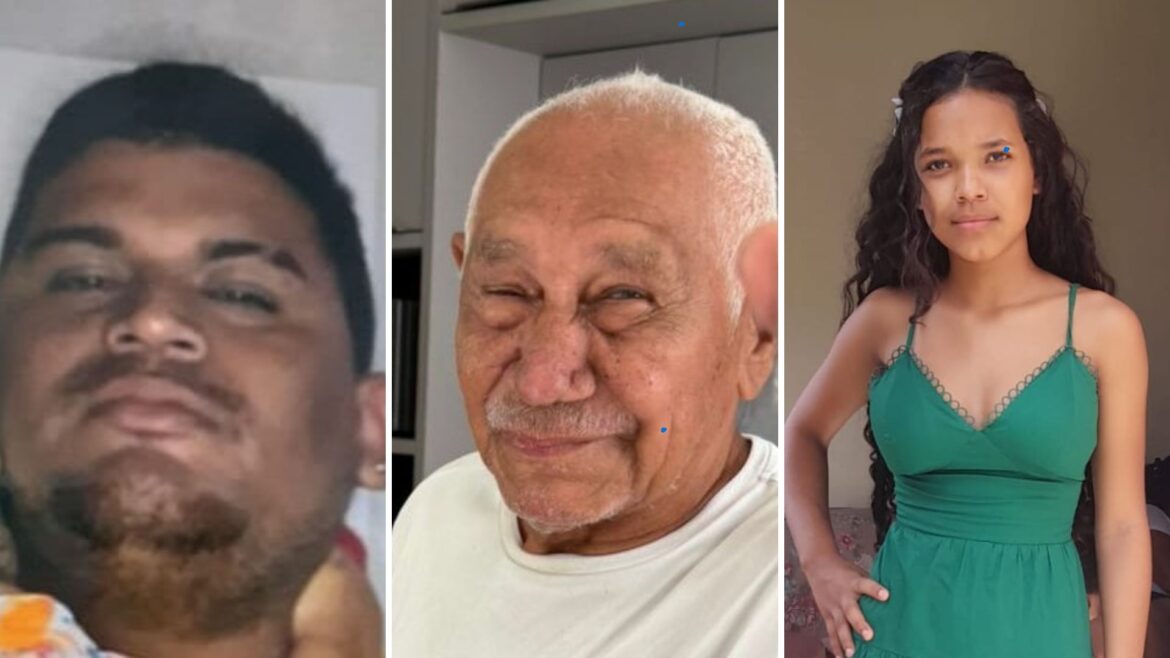 Polícia divulga imagens de dois homens e uma adolescente que desapareceram em Manaus