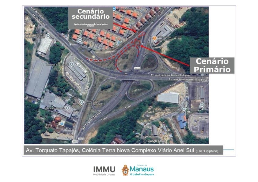 Trecho de viaduto da Torquato Tapajós será interditado para simulação de emergência na rede de gás natural