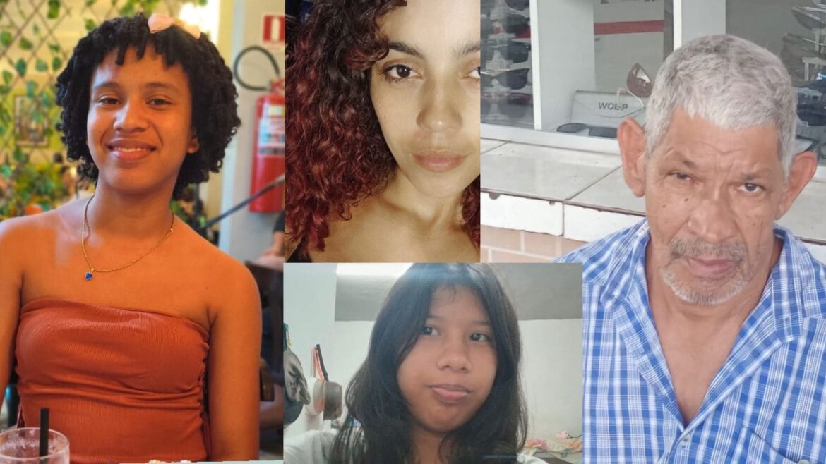 Polícia divulga imagem de quatro pessoas desaparecidas em Manaus