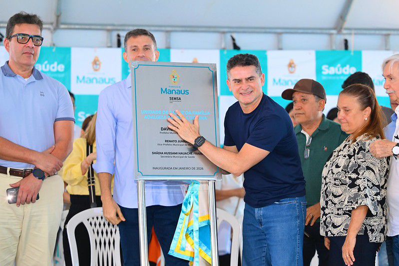 Prefeito David Almeida entrega USF de porte 4 e anuncia nova sequência de inaugurações em Manaus
