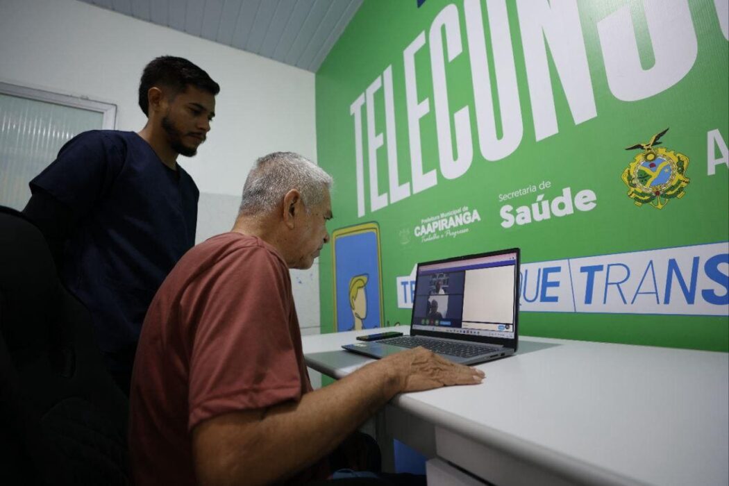 Governador Wilson Lima inaugura Telessaúde em Caapiranga, 44º município a receber estrutura fixa no estado