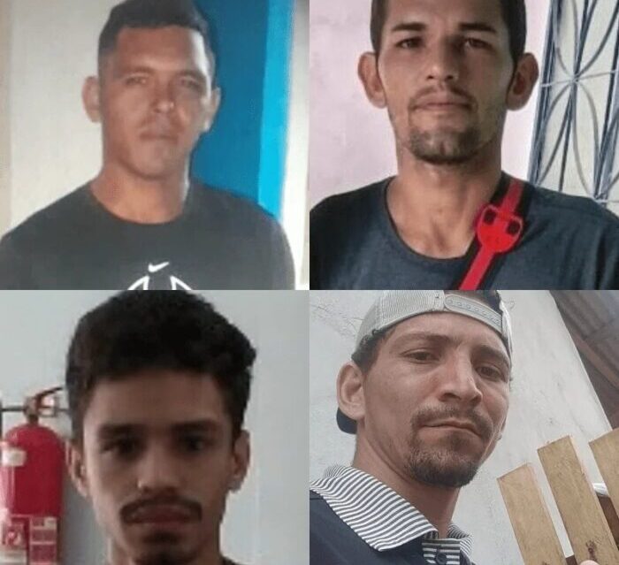 Polícia divulga imagens de quatro homens que estão desaparecidos em Manaus