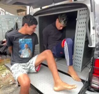 Vídeo: Polícia prende dupla suspeita de explodir lotérica no Manoa 