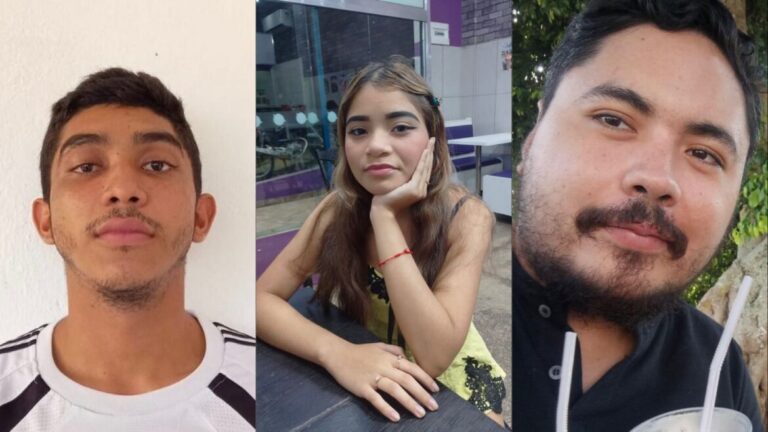 Polícia divulga imagens de dois homens e uma adolescente que desapareceram em Manaus