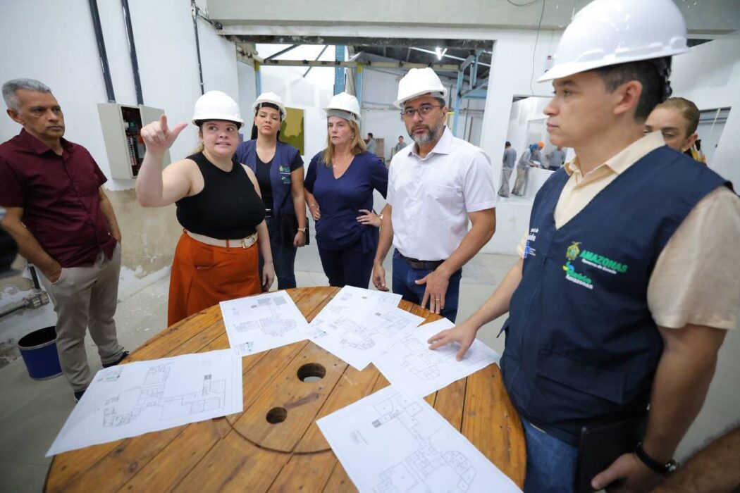 Governador Wilson Lima vistoria obras da primeira Escola de Saúde Pública do Amazonas