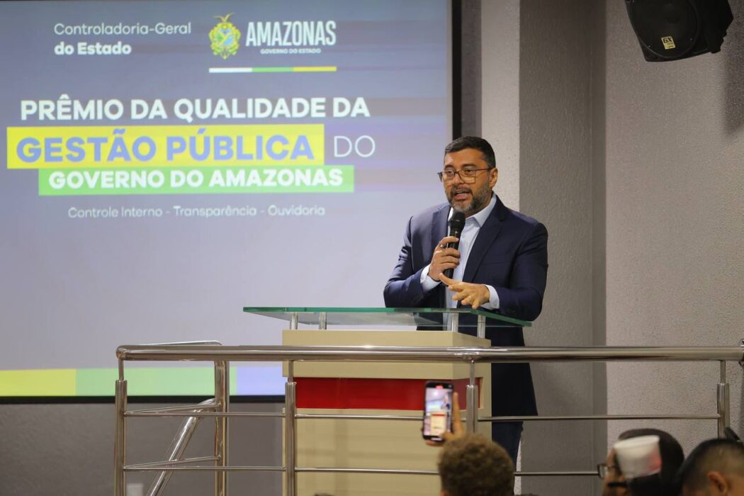 Governador Wilson Lima premia órgãos estaduais e destaca avanços em transparência e controle na gestão pública