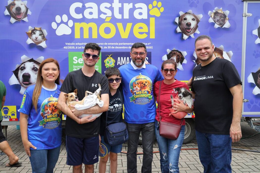 Governador Wilson Lima destaca importância do maior mutirão de castração do Amazonas durante ação para mais de 2 mil animais