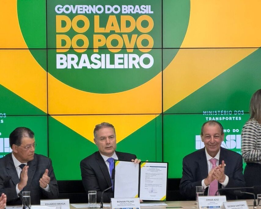 Vídeo: Omar Aziz lidera bancada do Amazonas em ato histórico para recuperação do trecho do meio da BR-319