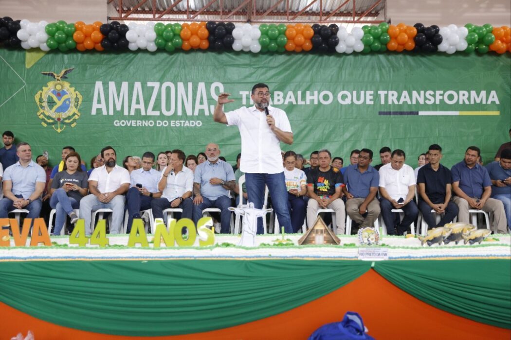 Em Rio Preto da Eva, governador Wilson Lima entrega obra de contenção e vistoria reforma do hospital no aniversário de 44 anos do município