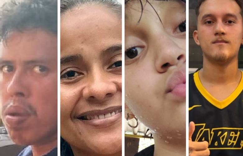 Polícia Civil divulga imagens de quantro pessoas desaparecidas em Manaus