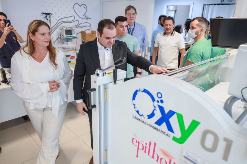 Governador interino Roberto Cidade inaugura cinco câmaras hiperbáricas e amplia serviço de alta complexidade no Hospital Delphina Aziz