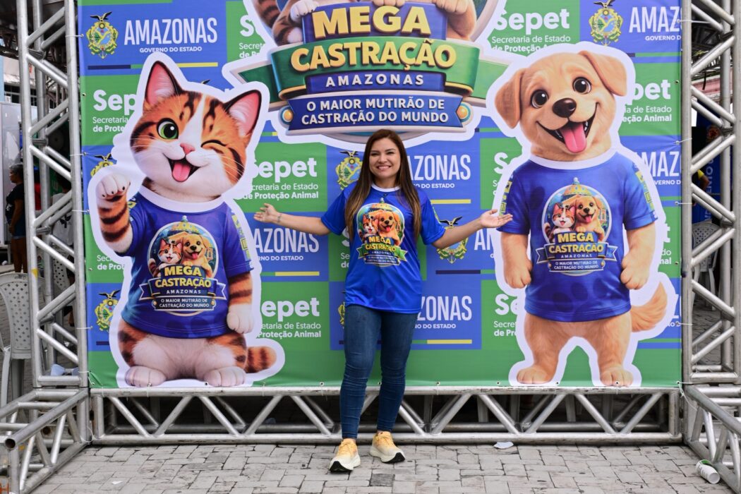 Joana Darc consolida o Amazonas como primeiro estado do Brasil a realizar a castração de mais de mil animais em 8 horas no país