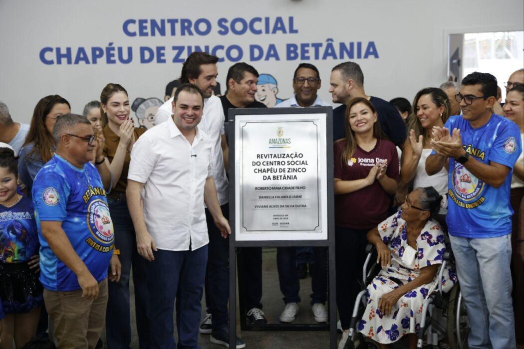 Governador interino Roberto Cidade reforça ações de esporte e lazer com entrega do Centro Social Chapéu de Zinco, no bairro Betânia
