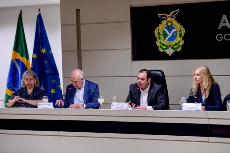 Em reunião com delegação da União Europeia, governador Roberto Cidade defende desenvolvimento sustentável no Amazonas e ampliação de parcerias internacionais