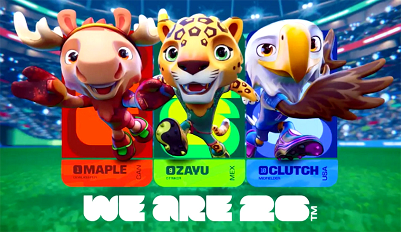 Mascotes do Mundial incluem a águia-careca, animal salvo de extinção