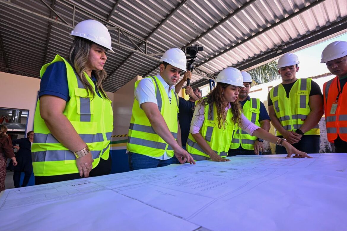 Governador Roberto Cidade acompanha obras de revitalização de escolas na zona sul de Manaus